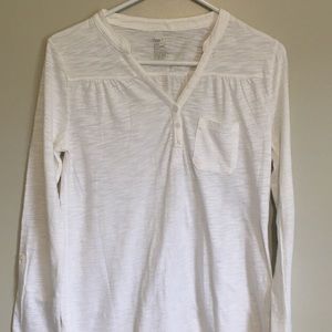 Gap White Long Sleeve Shirt